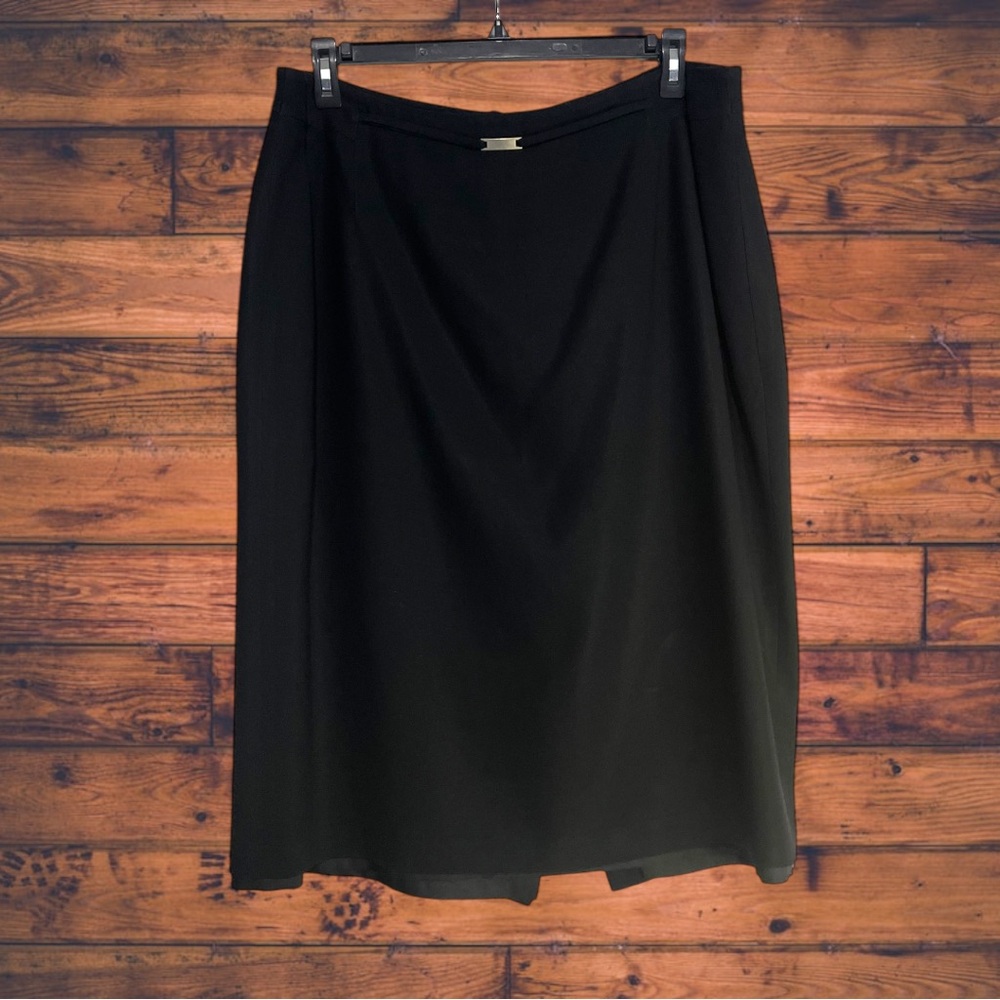 5 for $25🔥Nygard Collection Black Midi Length‎ Skirt Size 20